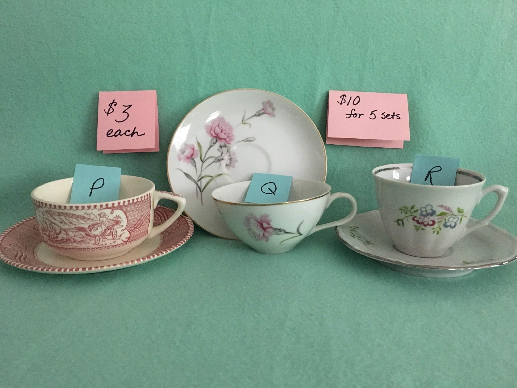 Teacup Tea Cup and Saucer Vintage