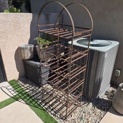 Iron Outdoor Plant Shelf Stand