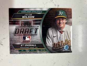 2023 Bowman Chrome Draft Night Jacob Wilson