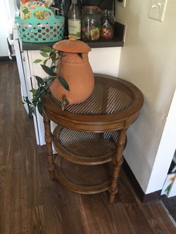 Vintage Cane Table 