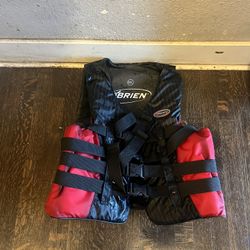 O'Brien 4-Belt Nylon Pro Life Vest, Blue, XL