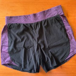 Purple running shorts size S
