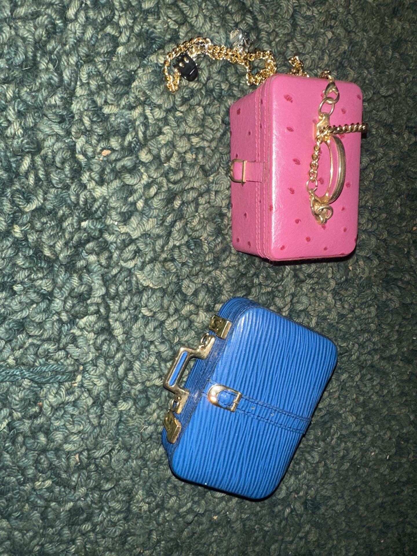 Miniature leather Suitcase Set