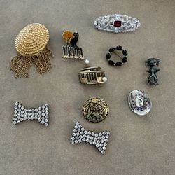Variety Of Brooches 