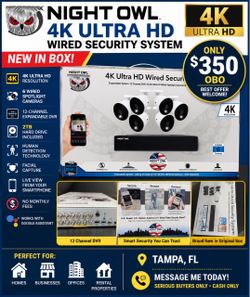 Night Owl 4K Ultra HD Wired Security System