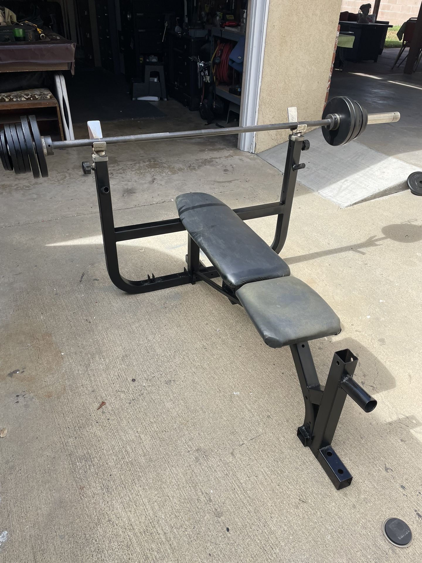 Olympic Bench/ Bar / Weights. 130 Dollars