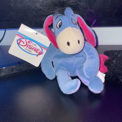 Vintage Disney Store Winnie-The-Pooh 8" Eeyore Beanbag Plush Toy New