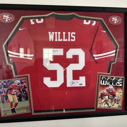 Framed Patrick Willis Nike Elite jersey 