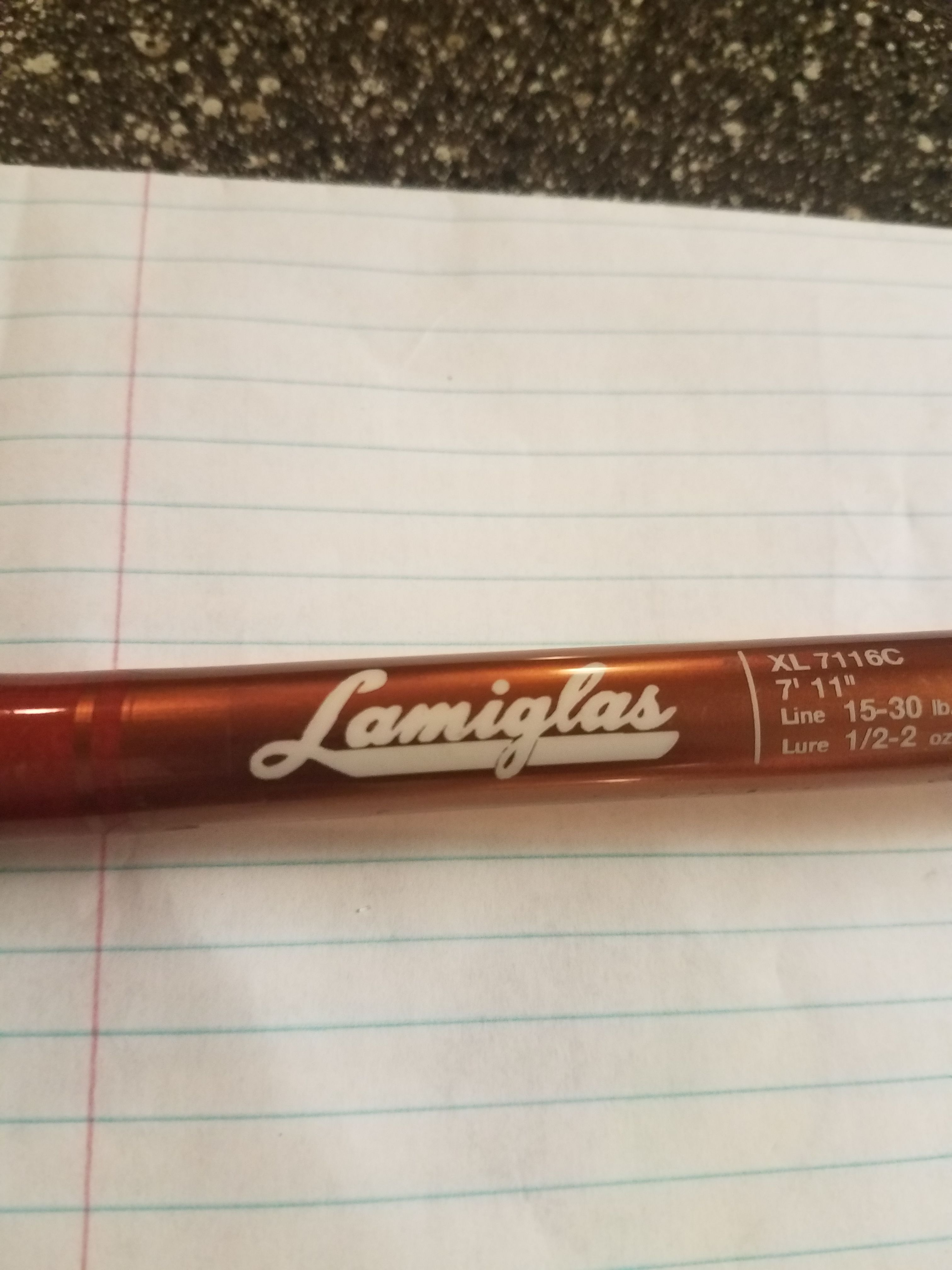 Lamiglas, Excel, 7'11", used as a frog and flipping rod