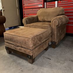 Oversized Chair & Storage Ottoman Set