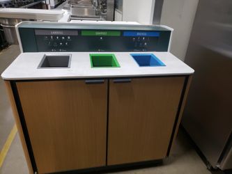 Used Trash Can Cabinet For Landfill, Compost, And Recycle ♻️