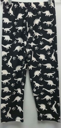 Black Dinosaur Print Capri Leggings