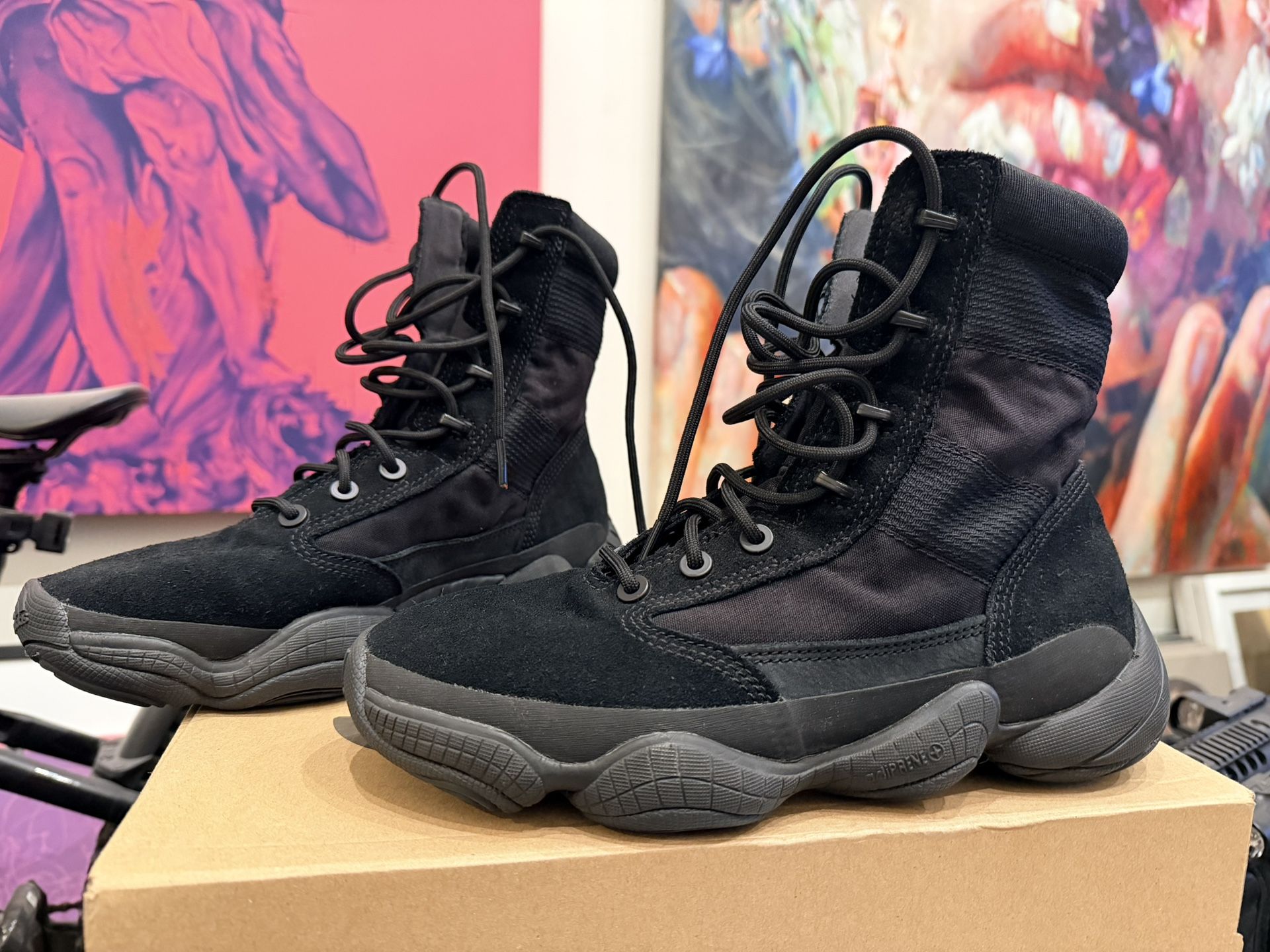 Brand New Yeezy 500 High Tactical Boots “Triple. Black”.