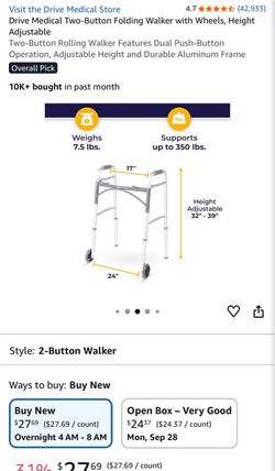 Folding Walker with wheels