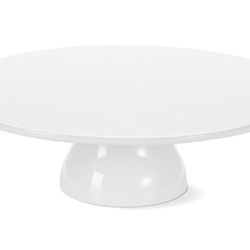 Yedio 12 inch Porcelain Cake Stand, Round Dessert Stand, Cupcake Stand for Birthday Parties, Weddings, Baby Shower and Other Events, White