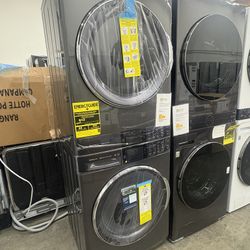 ELECTROLUX 4.5 cu. ft. Stacked Washer and 8.0 cu. ft. Gas Dryer Laundry Tower