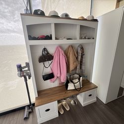 Entryway Hall Tree with Bench