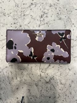 New Kate Spade Wallet - Purple Floral