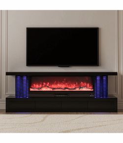 Tv stand w/fireplace