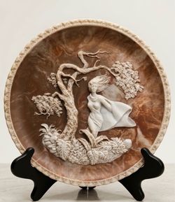 Vintage Incolay Studios Plate – “She Was a Phantom of Delight”