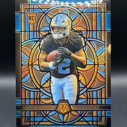 2025 Mosaic Jumbo Oversized Stained Glass #14 Ashton Jeanty RC
