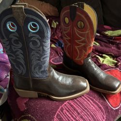 Tony Lama Chocolate Cowhide Or Ostrich Men’s Boots