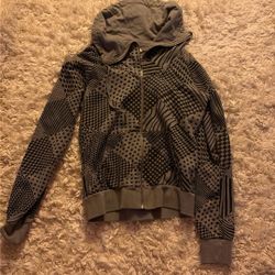 H&M Gray And Black Zip Up Jacket