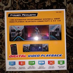 Power Acoustik Bluetooth Car Stereo With Remote Control Brand New In The Box 