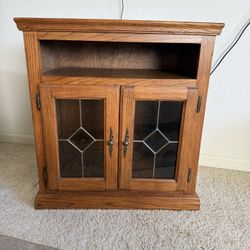 Solid Oak Tv Stand 