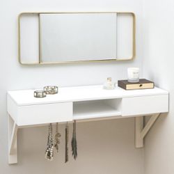 Floating Desk/ Make Up Vanity 