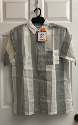 Brand new Boys sage stripe casual shirt size XL