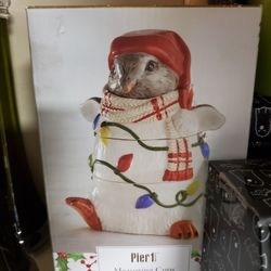 Pier 1 New Christmas Mouse Measuring Cup Set 