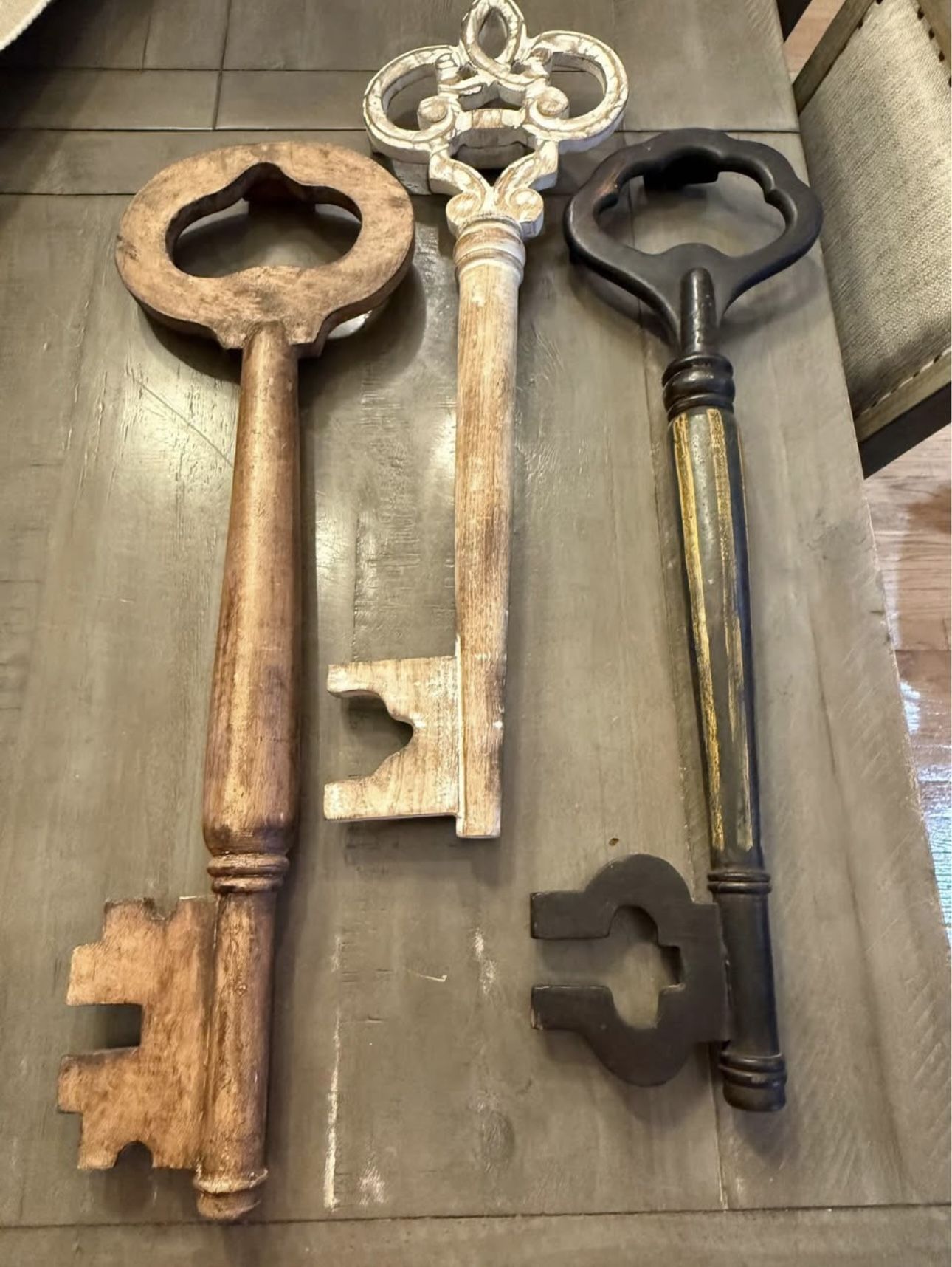 Wooden Keys Wall Decor