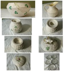 LARGE Collection of Belleek Irish China (Over 90 Pieces)