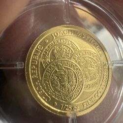 1/25 oz Czech Republic Joachimsthaler (Thaler) gold bullion coin