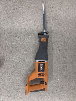RIDGID 18V Cordless Reciprocating Saw – Tested & Works – $60