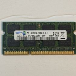 4GB DDR3 1Rx8 PC3L-12800 Laptop Memory (several units available) 