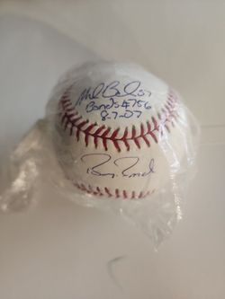 Barry Bonds Autographed Ball Co Signed