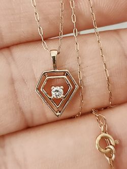 Diamond Necklace FED 14k Gold