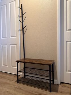 Foyer Bench - Coat & Shoe Rack