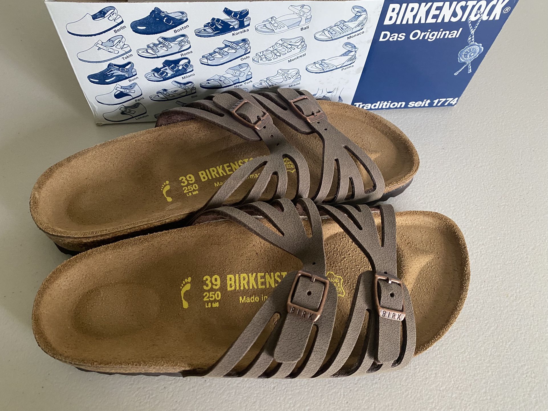 Birkenstock Granada, Mocha, Size 39