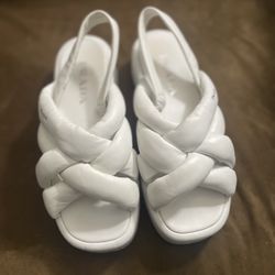 Prada Leather Sling back Sandal Women 