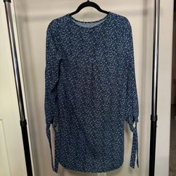 Long Sleeve Dress With Ribbon Cuff 