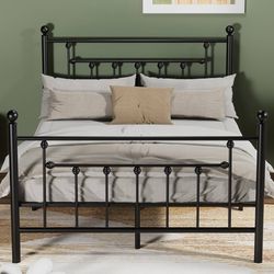Queen Size Metal Platform Bed Frame