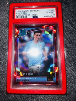 Rookie Phil Foden Red Press Proof