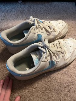 Baby blue air force 1's