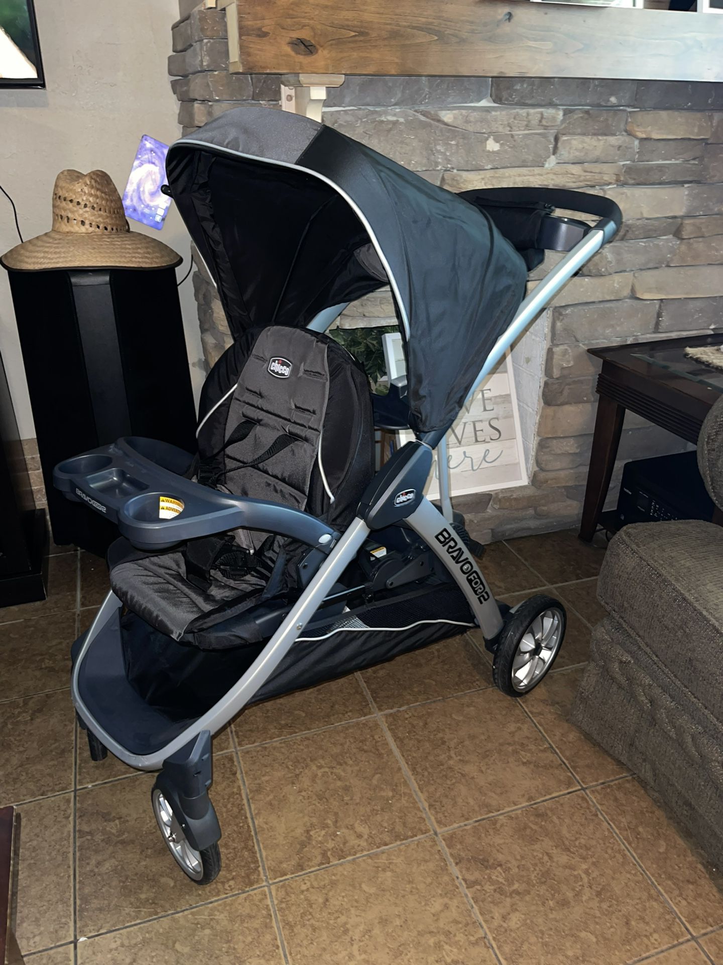 Chicco® BravoFor2™ Double Stroller in Iron