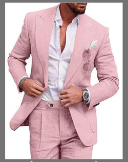 Man linen suit 3XL