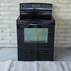 CLEAN AMANA SMOOTH-TOP ELECTRIC RANGE * 4.8 cu ft OVEN GLASS STOVE HOME KITCHEN APPLIANCE