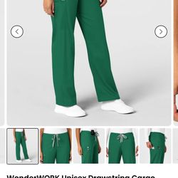 Hunter Green Scrub Pants/ Unisex
